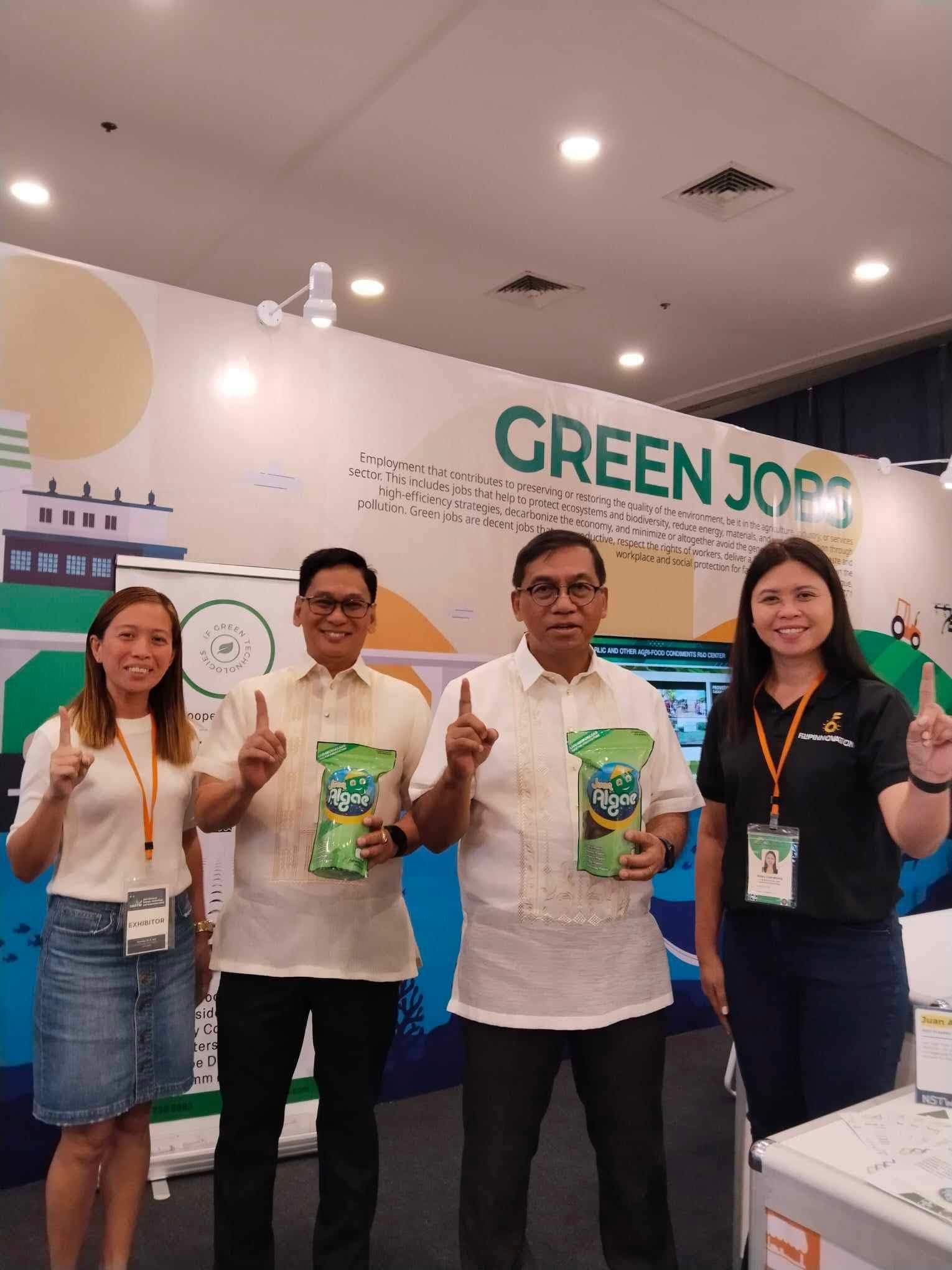 Juan Algae Paste featured at a green jobs exhibit
